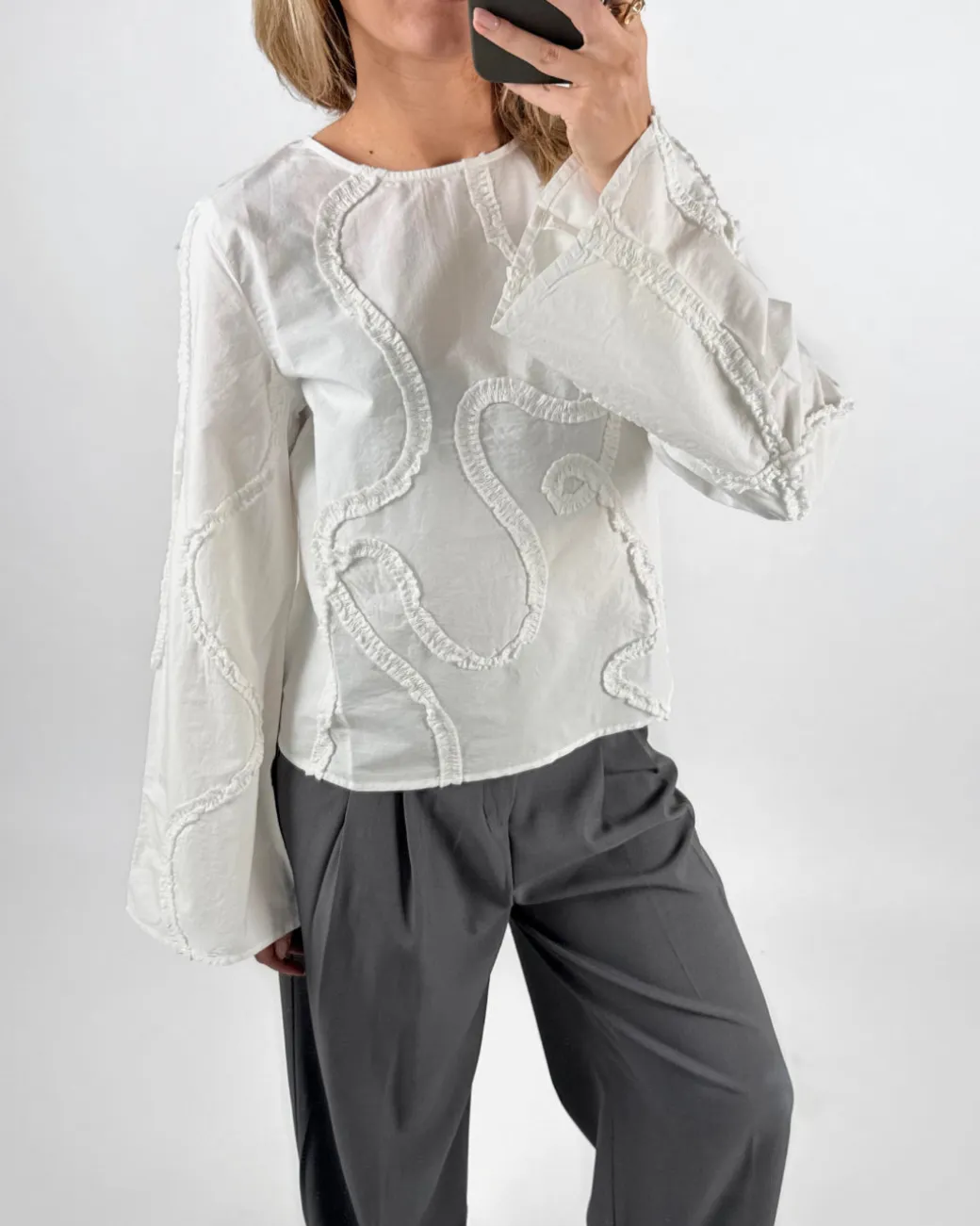 ENESA bluse, hvid