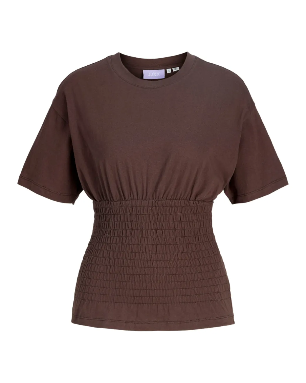 EVELYN smock t-shirt, brun