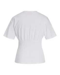 EVELYN smock t-shirt, hvid