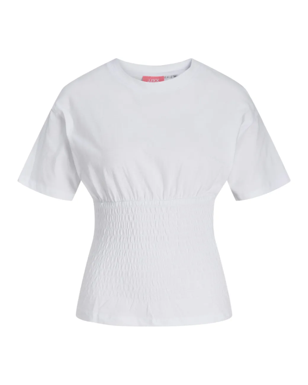 EVELYN smock t-shirt, hvid