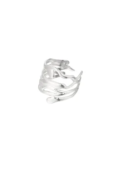 FELIA ring, sølvfarvet