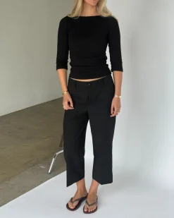 FIFI boatneck top, sort