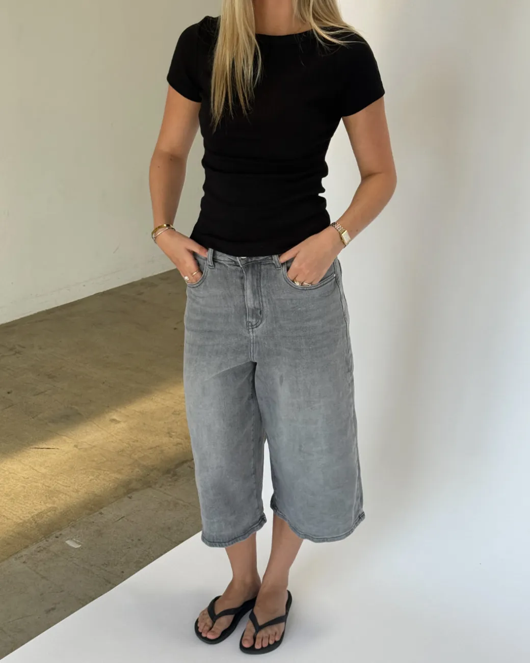 FIFI t-shirt boatneck, sort
