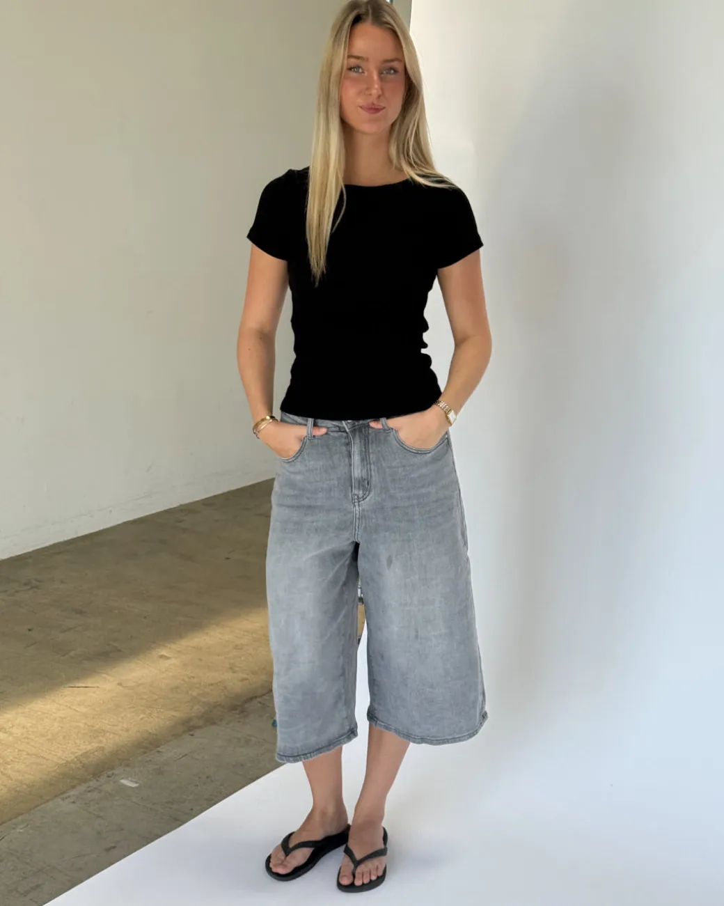 FIFI t-shirt boatneck, sort