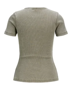 FRANKIE t-shirt, vasket brun