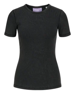 FRANKIE t-shirt, vasket sort