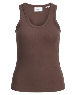 FRIDA top, mørkebrun