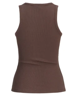 FRIDA top, mørkebrun