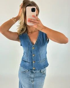 FRIDA vest, denim