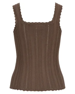 GIANNA top, brun