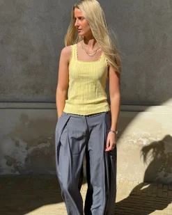 GIANNA top, gul