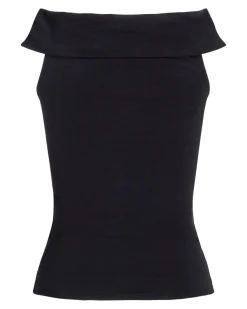GIGI off shoulder top, sort