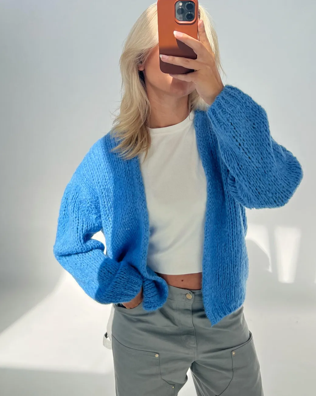 GINA cardigan, blå