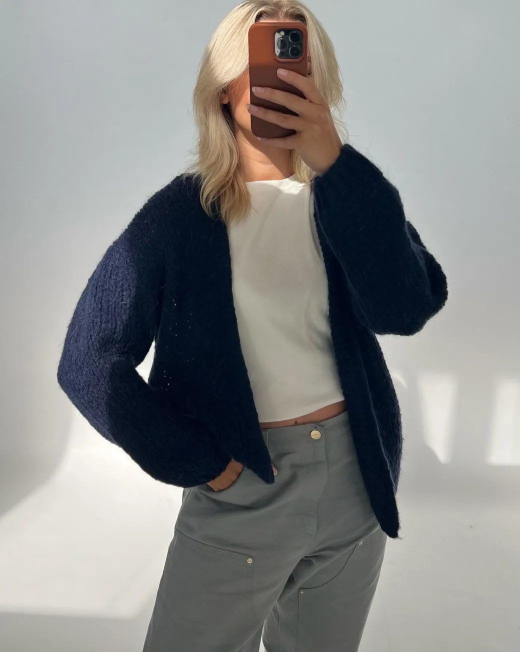 GINA cardigan, navy