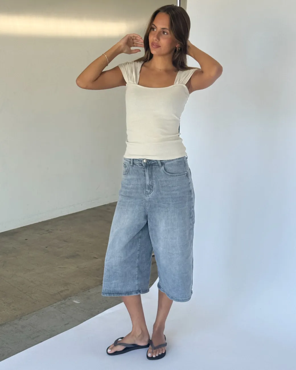 GISELLE top, beige