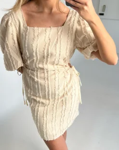 GRACELYN kjole, beige