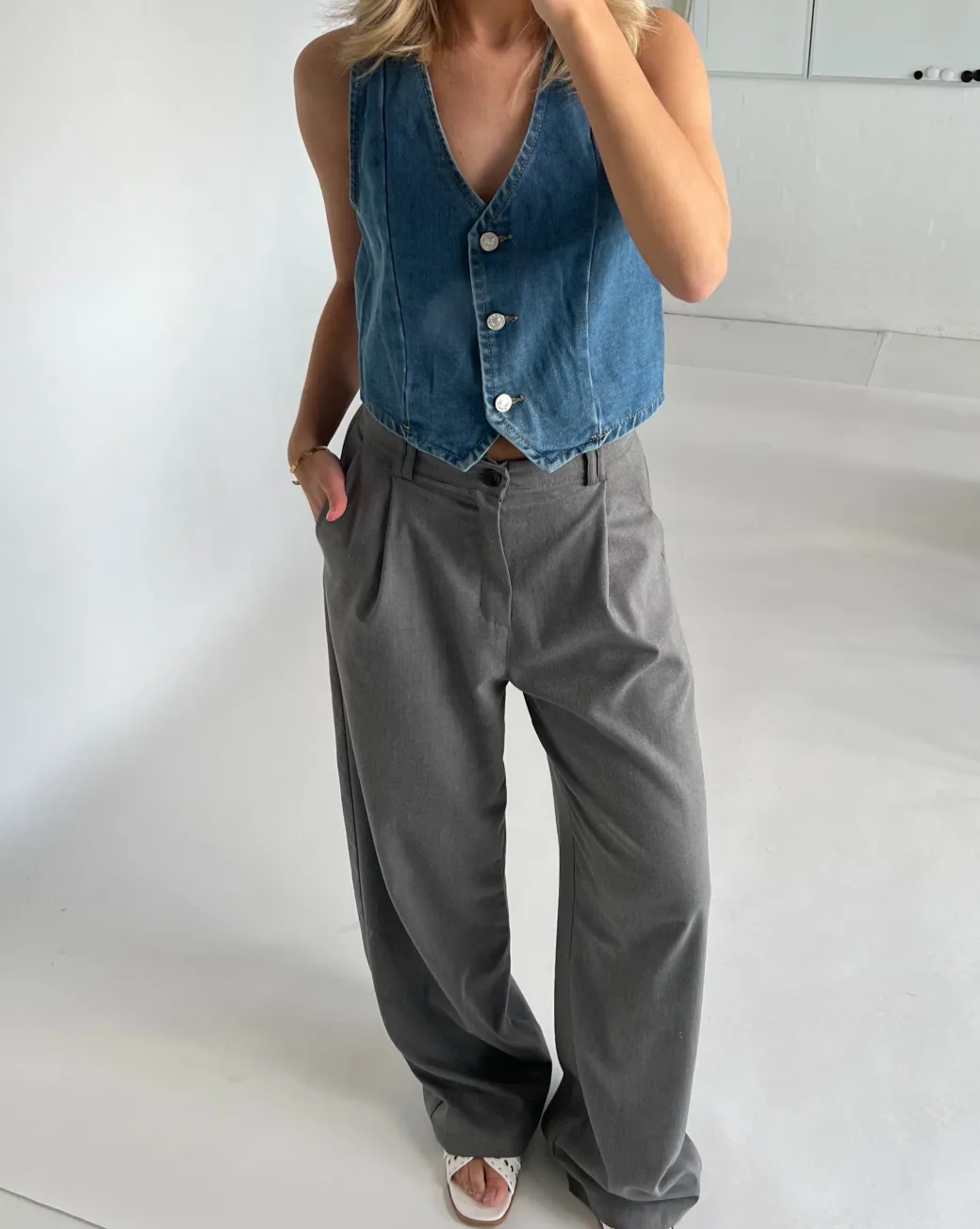 HADLEY vest, denim