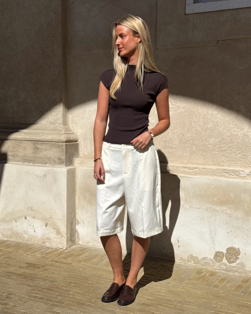 HARLEE shorts, hvid