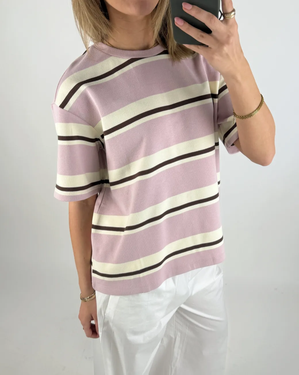 HAZEL kortærmet t-shirt, lyserød