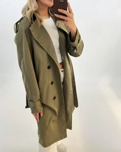 HEBA trenchcoat, kaki