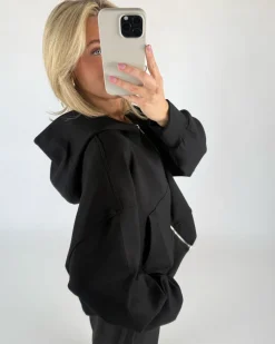 HEIDI zip hoodie, sort
