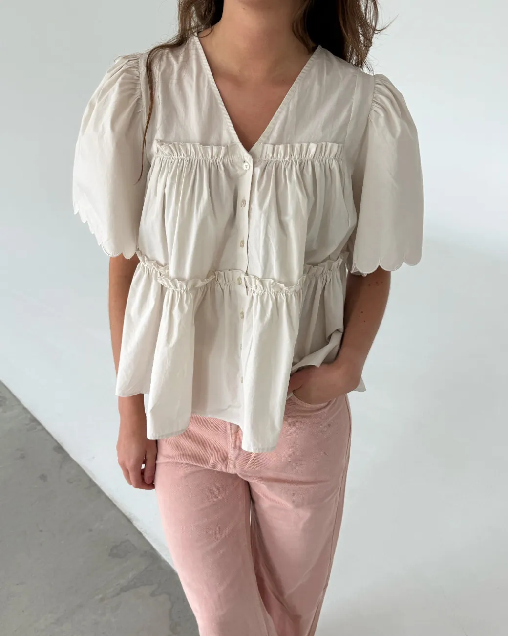 HOPE top, creme
