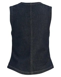 INDIE denim top, mørkeblå