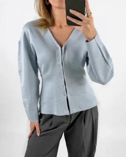 INDY cardigan, lyseblå
