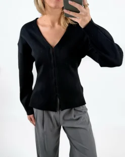 INDY fitted cardigan, sort