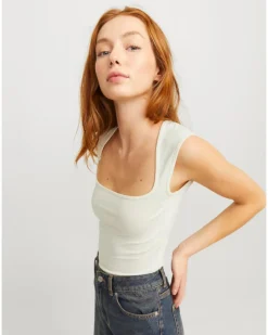 ISABELLA top, hvid