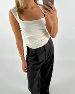 ISABELLA top, hvid