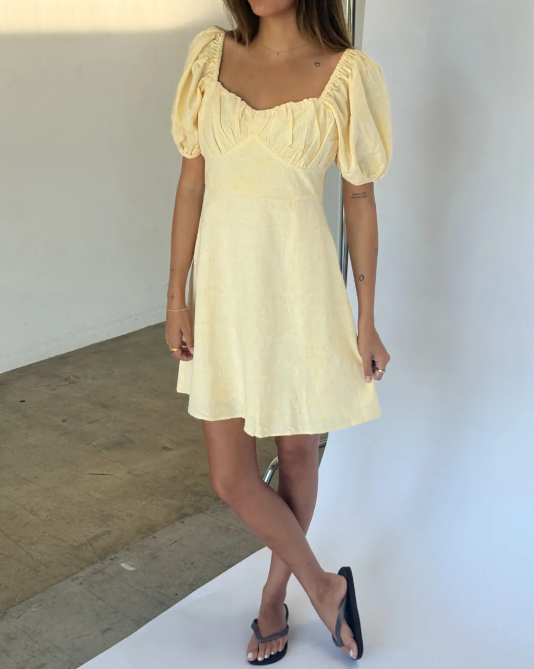 IVY midi kjole, gul