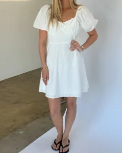 IVY midi kjole, hvid