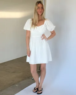 IVY midi kjole, hvid