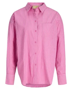JAMIE skjorte, pink/hvid