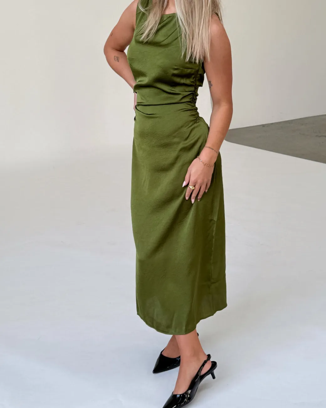 JANE kjole, grøn