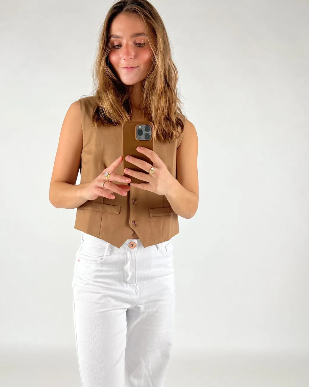 JANNI vest, brun