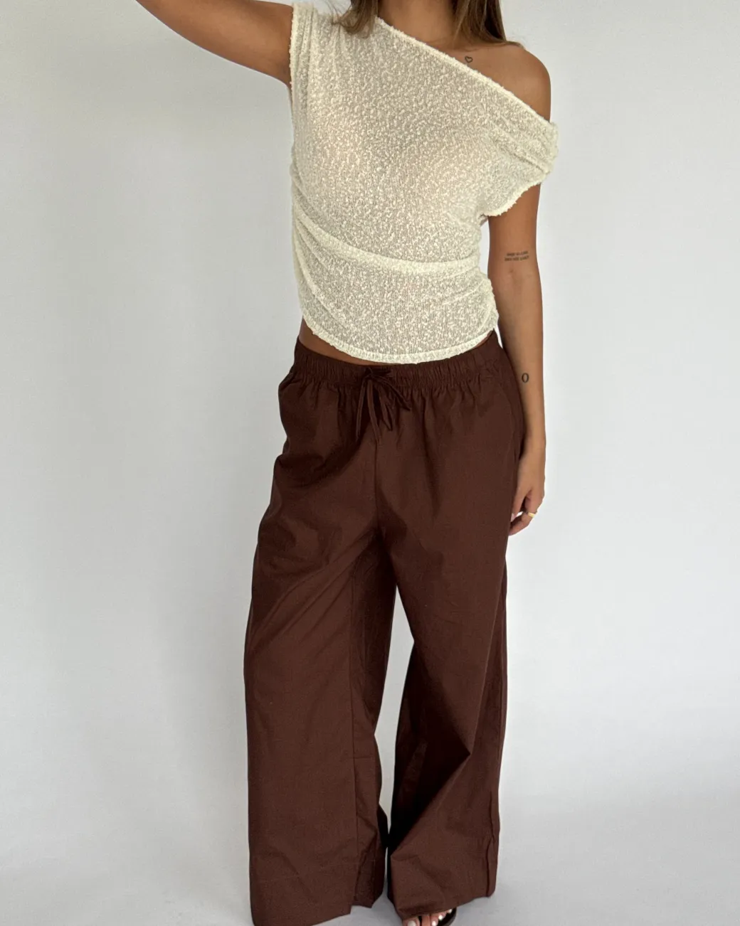 JAZMIN off shoulder top, hvid