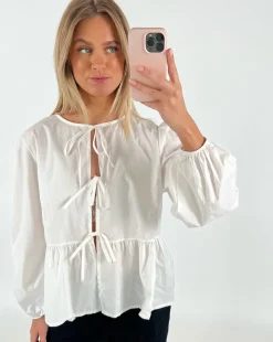 JOANNA bluse, hvid