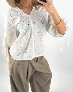 JOELLA bluse, hvid