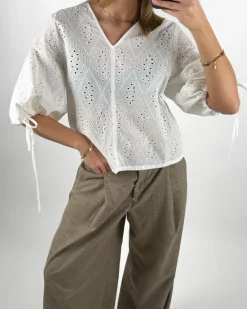 JOELLA bluse, hvid