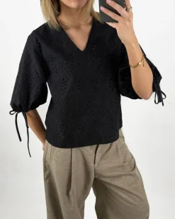 JOELLA bluse, sort