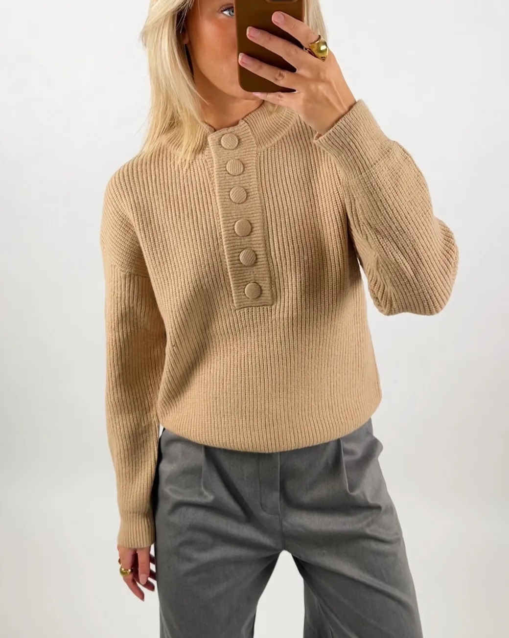 JORUN strik, beige