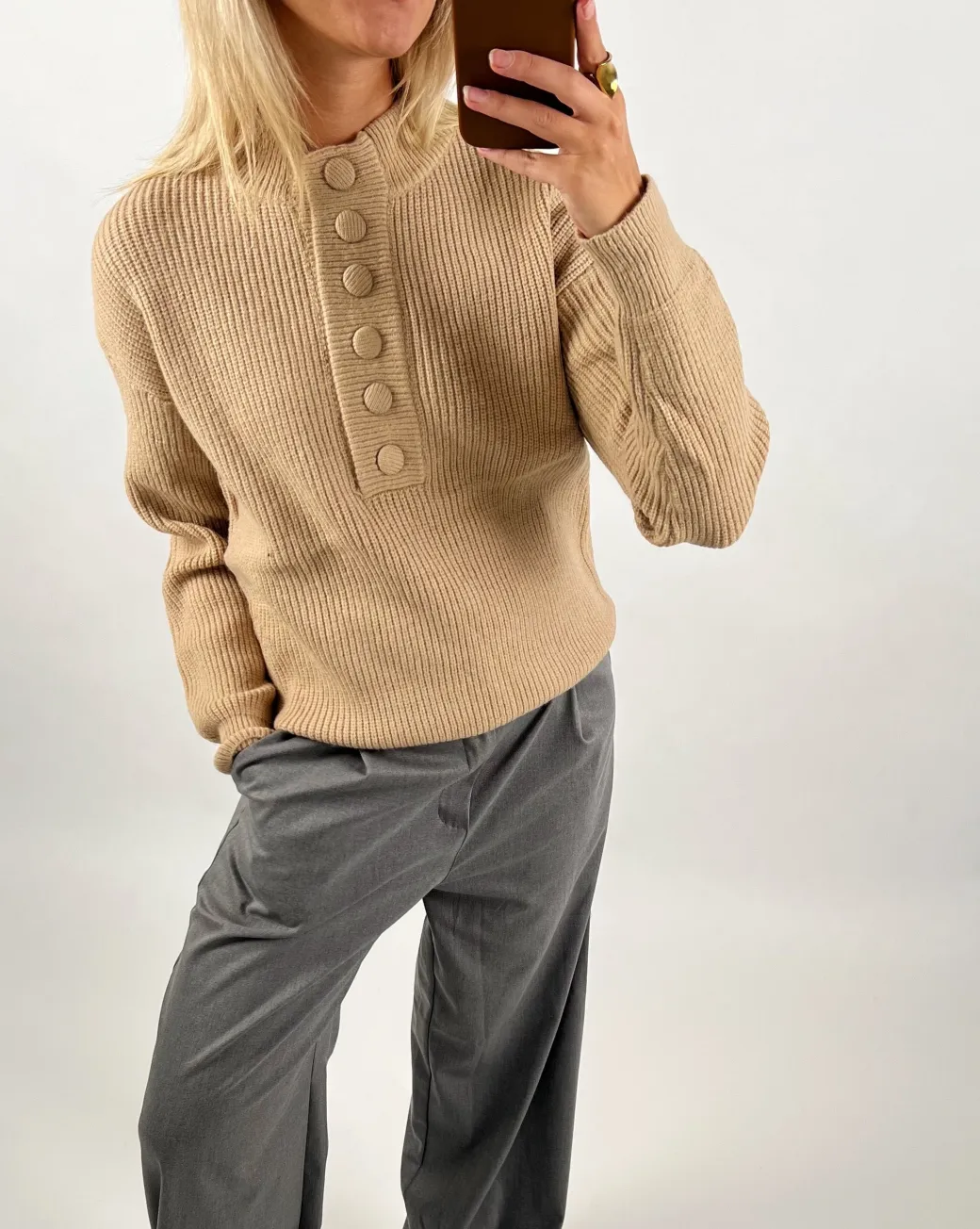 JORUN strik, beige