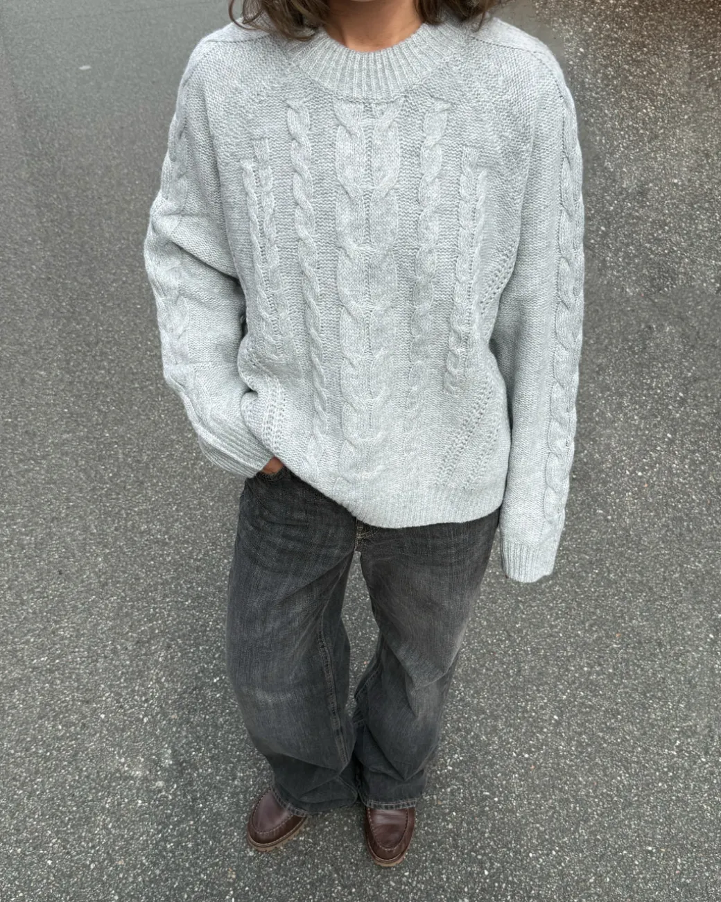 JOSIE strik, grå