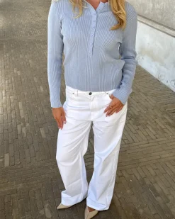KIANA polo bluse, blå