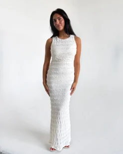 KIMBERLY kjole, creme