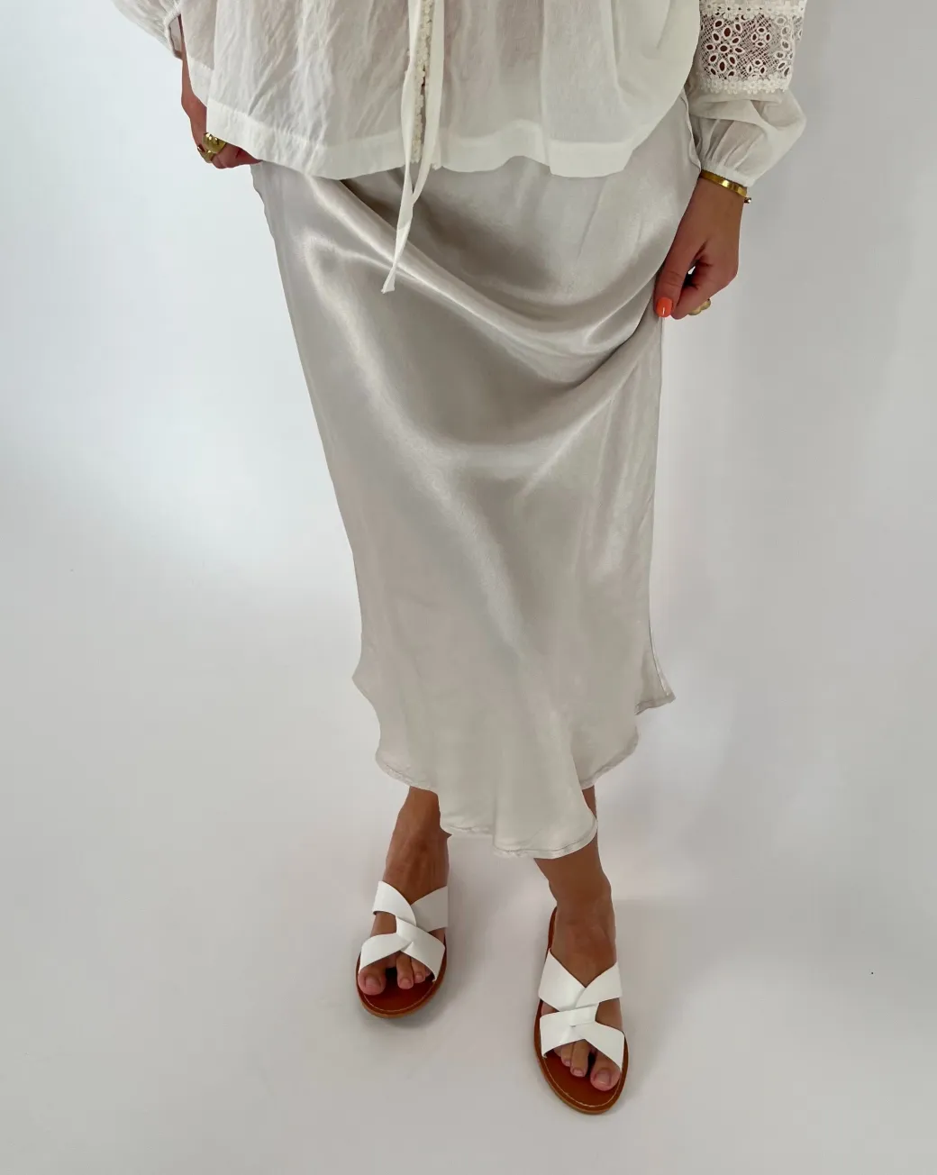 KLARA nederdel, beige
