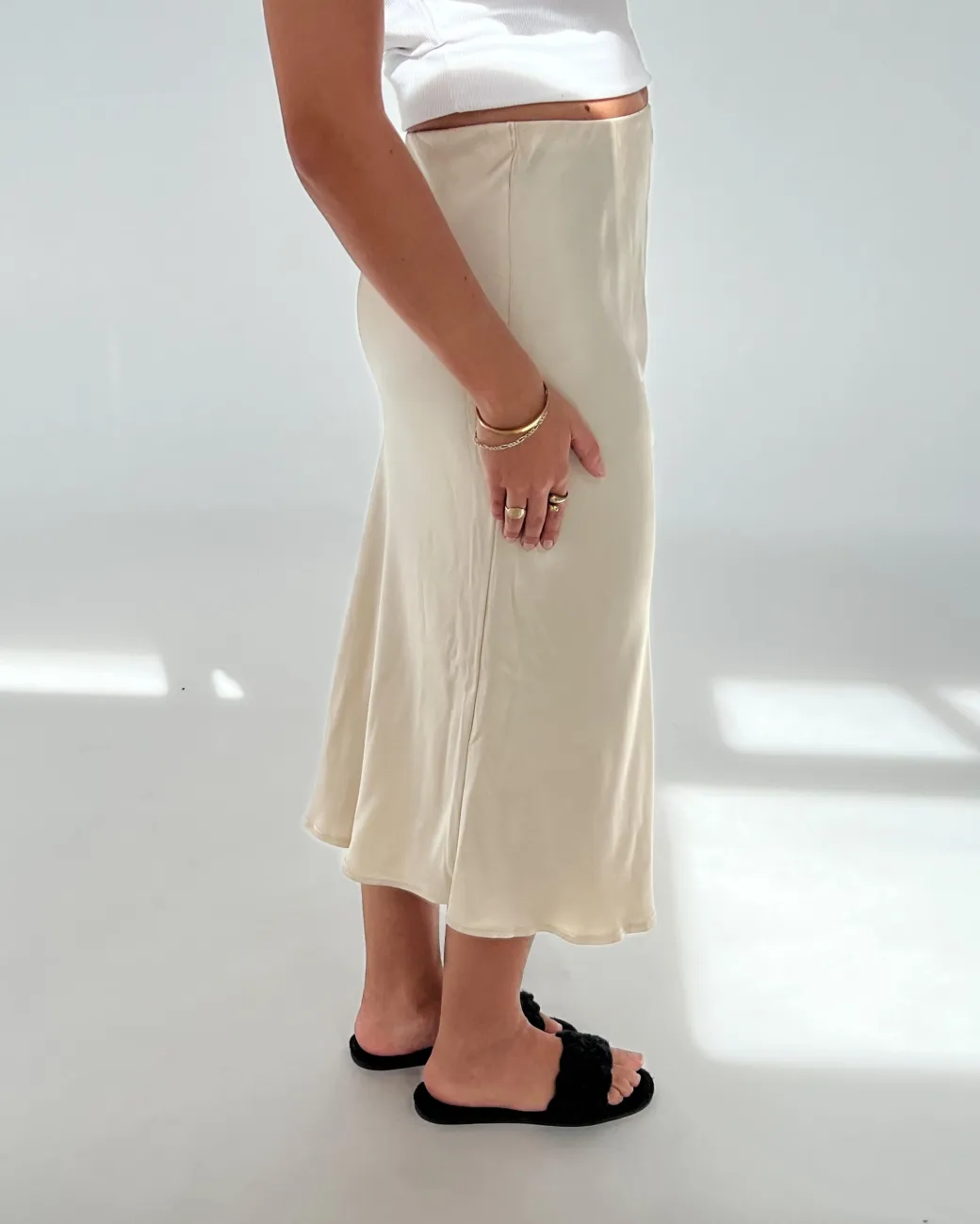 KLARA nederdel, beige