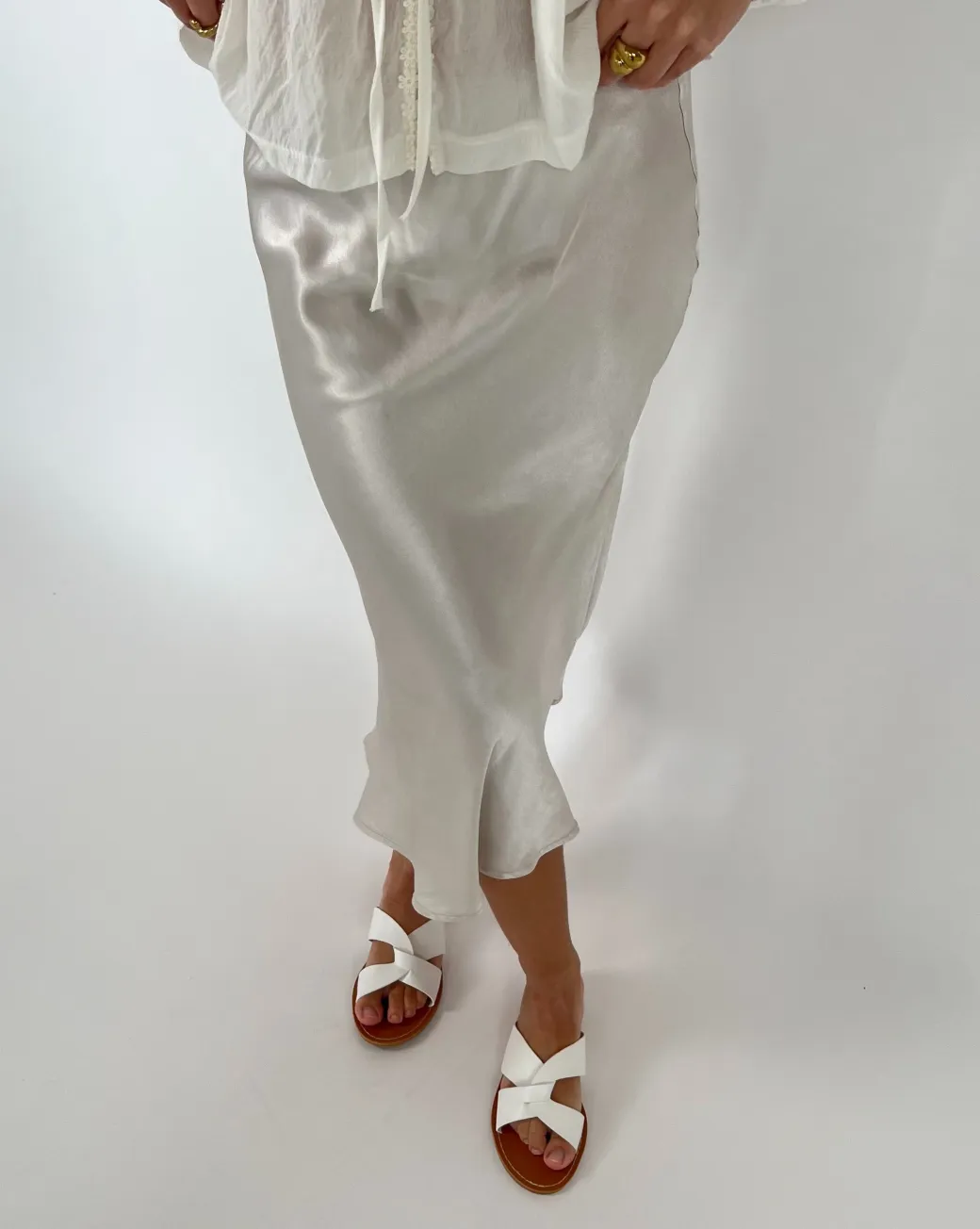 KLARA nederdel, beige